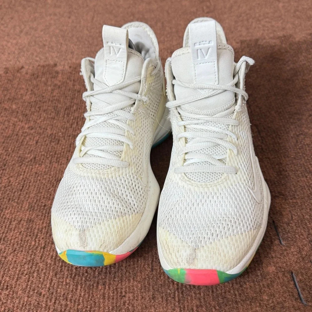 Nike LeBron Witness 4 White Multi-Color Basketball Shoes BV7427-102 Mens 7.5 B+‎